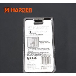 HARDEN Набор коротких шестигранных ключей типа Г 9шт. 540602