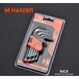 HARDEN Набор коротких шестигранных ключей типа Г 9шт. 540602