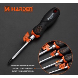 HARDEN Профессиональная усиленная крестовая отвертка PH3x150мм 550386