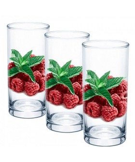 GLASSTAR Набор стаканов 3 пр. Малина ДСГ424020376