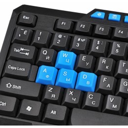 OKLICK Клавиатура 750G FROST WAR черный/черный USB Multimedia Gamer 337452