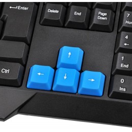 OKLICK Клавиатура 750G FROST WAR черный/черный USB Multimedia Gamer 337452