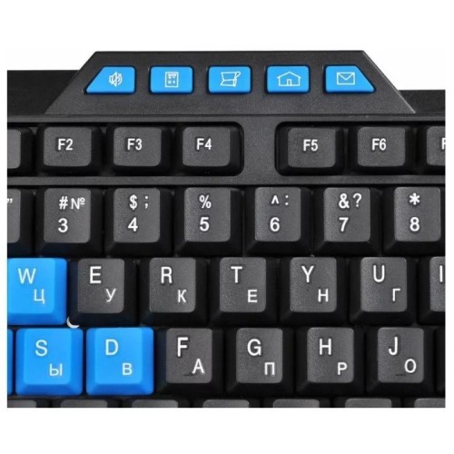 Клавиатура OKLICK 750G FROST WAR черный/черный USB Multimedia Gamer 337452