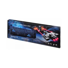 OKLICK Клавиатура 750G FROST WAR черный/черный USB Multimedia Gamer 337452