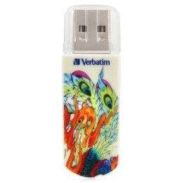 VERBATIM Флеш Диск 32Gb Mini Tattoo Phoenix USB 2.0 49898