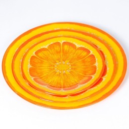 DELTA Набор из 3 блюд круглых Сочный апельсин 00116LR/3-ST