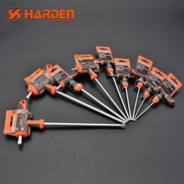 HARDEN Профессиональный T-образный шестигранный ключ звездочка 5х150мм 540725
