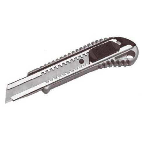 Универсальный нож в алюминиевом корпусе 18мм HARDEN 570307