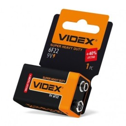 Videx Батарейка солевая 6F22/9V (Крона) 653