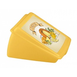 БЫТПЛАСТ Контейнер для сыра с декором 4312466 микс