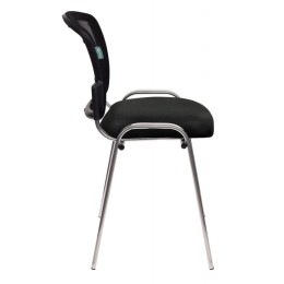 Бюрократ Стул ВИКИ ХРОМ/ЧЕРН спинка сетка черный TW-01 3C11 1358110