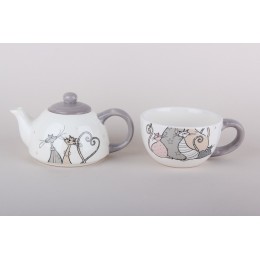 КОРАЛЛ Набор чайный 1/2 пр. Идиллия ZF1124-11