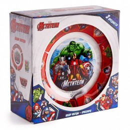 DELTA Набор посуды д/завтрака 3 пр. Мстители КРС 938