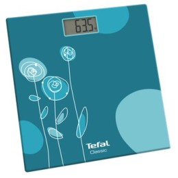 TEFAL Весы напольные электронные CLASSIC DRAWING BLOOM TURQUOISE PP 1148