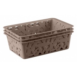 БЫТПЛАСТ Комплект корзинок 200*142*80 мм. 4312373 микс