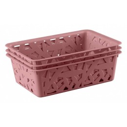 БЫТПЛАСТ Комплект корзинок 200*142*80 мм. 4312373 микс
