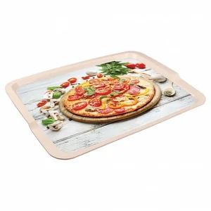 БЫТПЛАСТ Поднос 42*32 см с декором 4312452 микс