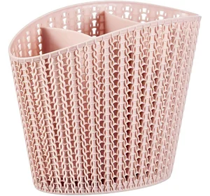 М- ПЛАСТИКА Сушилка для столовох приборов Вязание М 1166 чайная роза