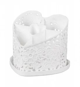 АЛЬТЕРНАТИВА Подставка под столовые приборы Сердце М 6252 белый