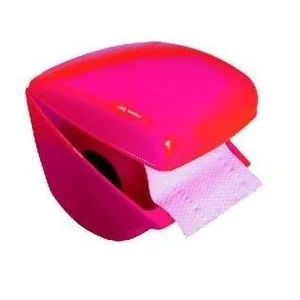 МУЛЬТИ-ПЛАСТ Держатель для туалетной бумаги Волна 960362 красный