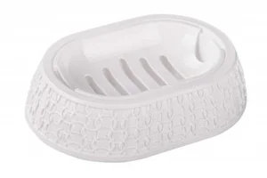 АЛЬТЕРНАТИВА Мыльница Вязаное плетение М 6887 белый