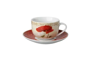 КОРАЛЛ Набор чайный 2 пр. Маки YQ1619