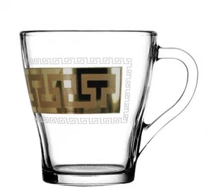 ГУСЬ ХРУСТАЛЬНЫЙ Набор кружек (2шт.) 250 мл. Греческий узор (GE03- 1649)