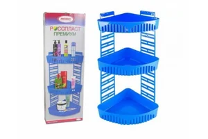 РОССПЛАСТ Полка для ванной Премиум РП 822 голубой