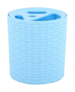 АЛЬТЕРНАТИВА Подставка для зубных щёток Плетёнка М 2533 голубой