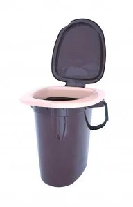 МУЛЬТИ-ПЛАСТ Ведро-туалет 16 л. 960317 бежевый