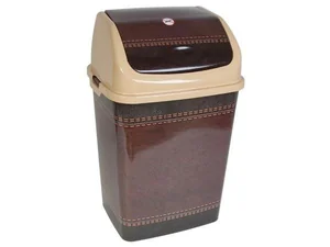 РОССПЛАСТ Ведро для мусора 18 л. Камелия РП 1013 (кожа) коричневый