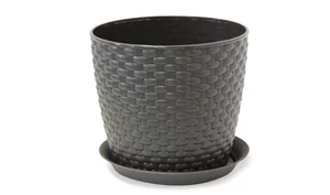 М-ПЛАСТИКА Кашпо Ротанг 2,0 л. М 3081 коричневый