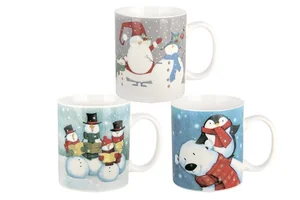 КОРАЛЛ Кружка 340мл.Новгодний сюрприз YQ1931-3