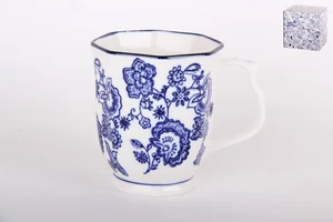 КОРАЛЛ Кружка 360мл. Волна кобальт Y-HFC-C8013