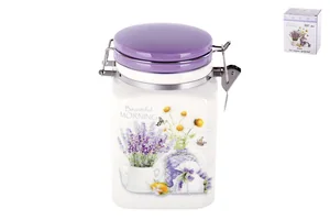 КОРАЛЛ Емкость для сыпучих продуктов 900 мл.Лаванда ZFC415-39