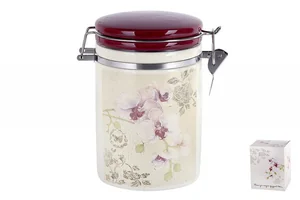 КОРАЛЛ Емкость для сыпучих продуктов 850 мл.Орхидея ZFC038-38