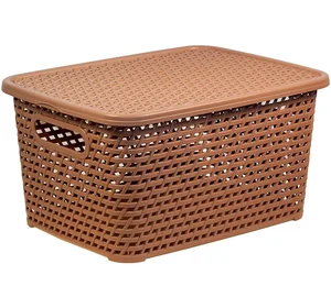 М-ПЛАСТИКА Ящик универсальный 13 л. Ротанг М 2375 бежевый