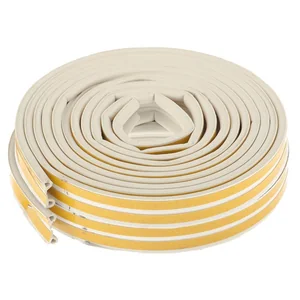 СИБРТЕХ Уплотнитель, 6 м, профиль P, белый. 93940