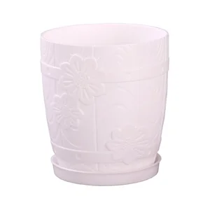 АЛЬТЕРНАТИВА Горшок цветочный Бочонок 1,5 л. М 6205 белый