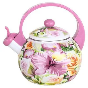 METALLONI Эмалированный чайник Орхидея ЕМ 25101/8