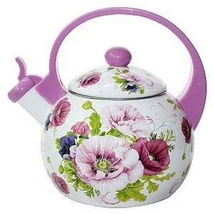 METALLONI Эмалированный чайник 2,5 л. Нежные маки EM 25101/14