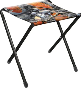 НИКА Стул дачный ДС/4 принт с камнями и кленовыми листьями