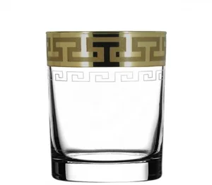 ГУСЬ ХРУСТАЛЬНЫЙ Набор стаканов для виски Греческий узор 255 мл. (GE03- 405 /S)