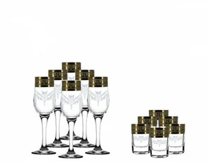 ГУСЬ ХРУСТАЛЬНЫЙ Универсальный набор 13пр. Русский узор (GE09- 160 /837/S-БС)