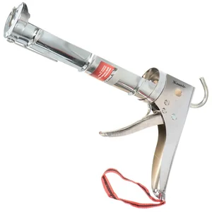 Matrix Пистолет для герметика 310мм полуоткрытый, хромированный, зубчатый шток 7мм 88640