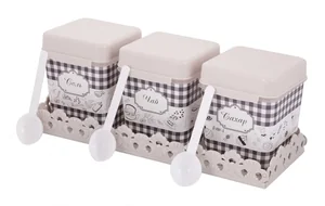 АЛЬТЕРНАТИВА Набор ёмкостей на подставке 1,2 л. Плетенка М 4726