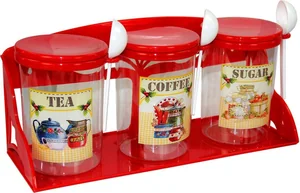 АЛЬТЕРНАТИВА Набор ёмкостей на полке 1,0 л. Ассорти М 1180 микс