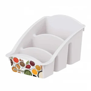 БЫТПЛАСТ Емкость для специй с декором 4312122 микс