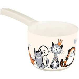 М ПЛАСТИКА Ковш 1,5 л. Деко кошечка М 1218