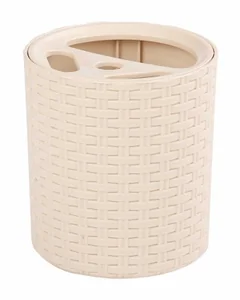 АЛЬТЕРНАТИВА Подставка для зубных щёток Плетёнка М 2535 слоновая кость